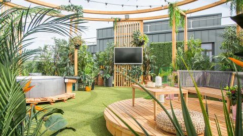 The Circle 2019 apartments - shared roof terrace