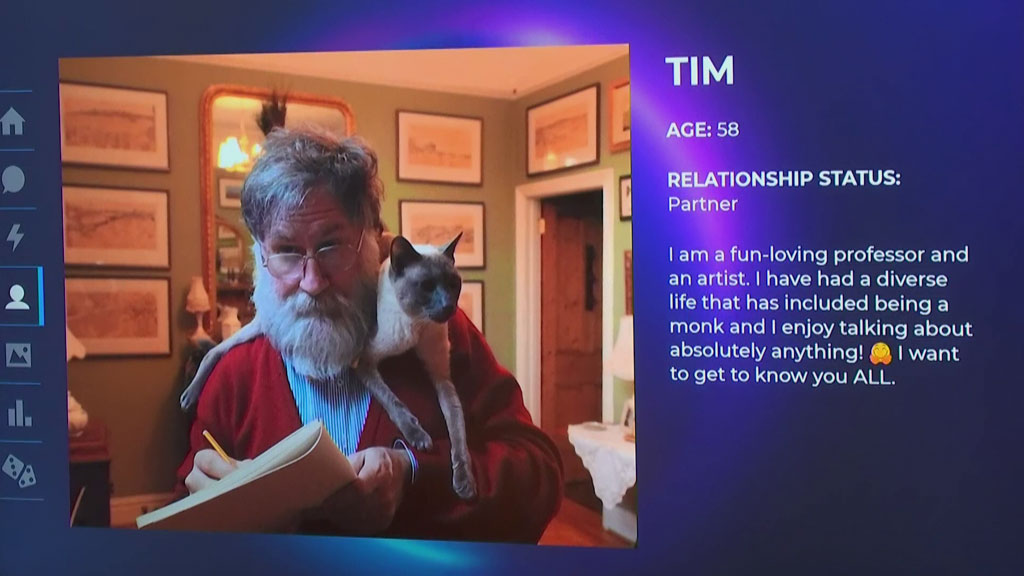 The Circle 2019 - Tim Wilson's profile screen