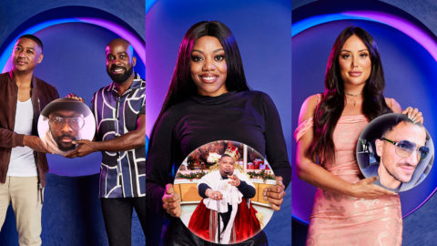 The Celebrity Circle 2021 catfish contestants - Rickie and Melvin as Will.i.am, Lady Leshurr as Big Narstie and Charlotte Crosby as Peter Andre